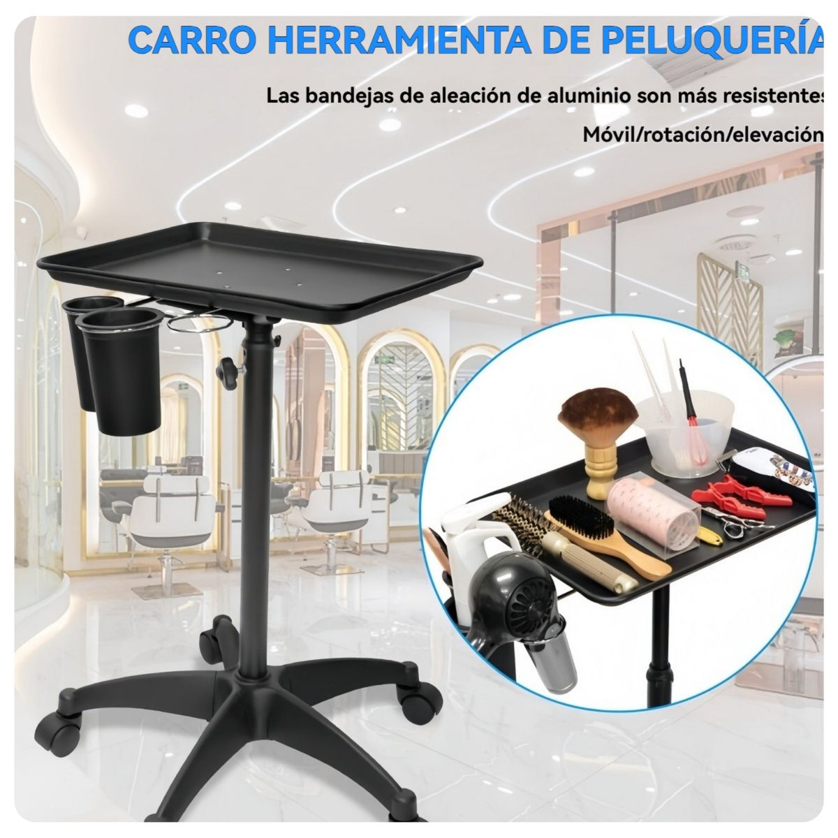VIDA BUENAS - Carro Auxiliar Para Estética Tattoo Clínic Spa Organizador