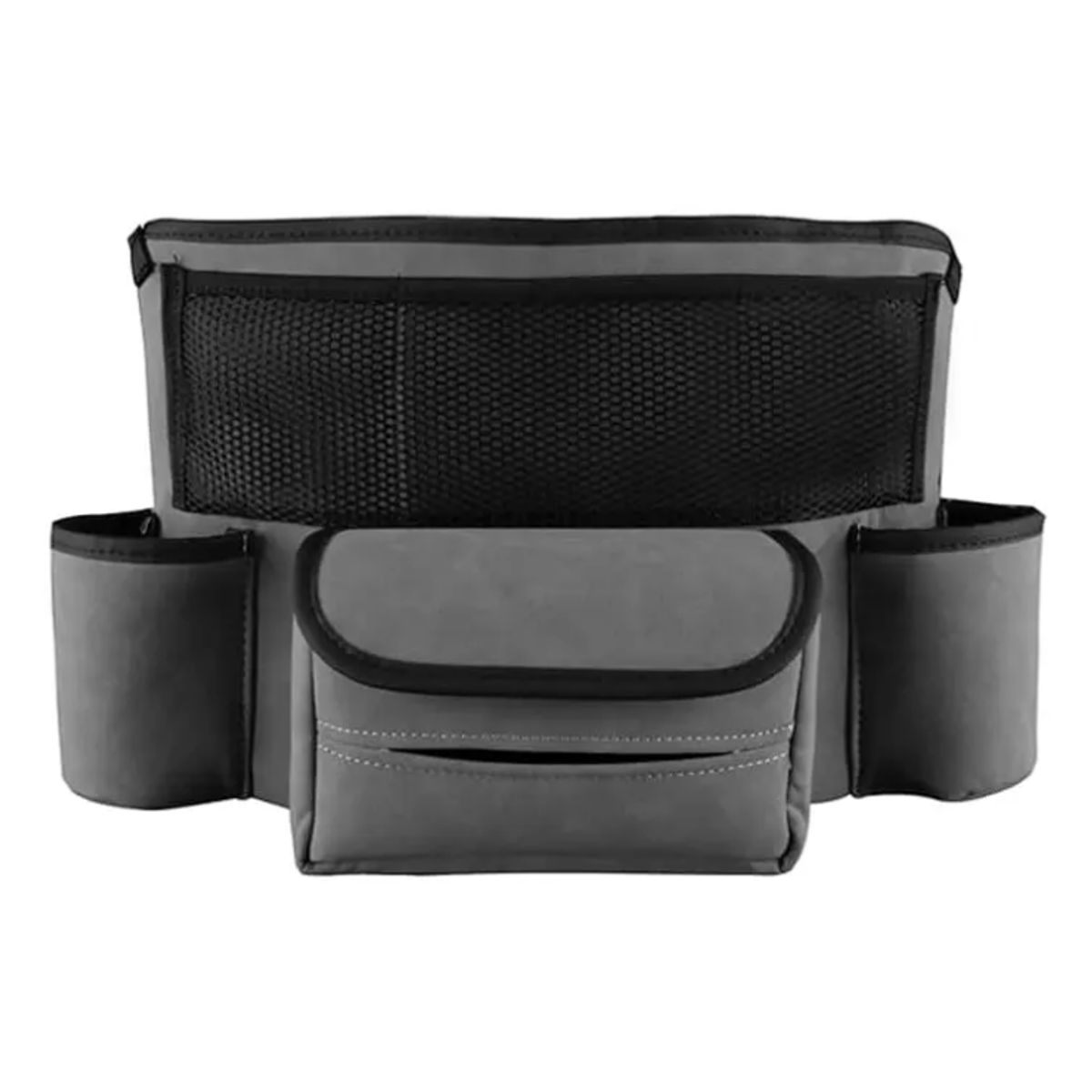 GENERICO - Soporte De Bolso Coche Entre Asientos Bolsa De Almacenamient Color Gris Oscuro Lisa