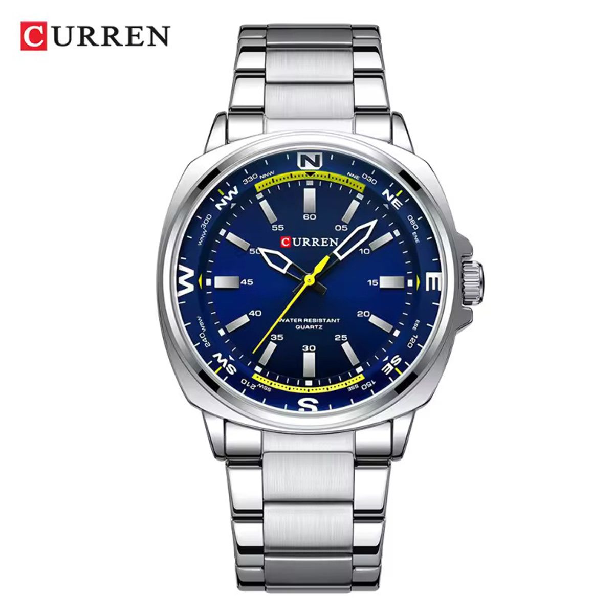 CURREN - Reloj CURREN 8455 de cuarzo a la moda para hombre Relojes impermeables de lujo de Negocios