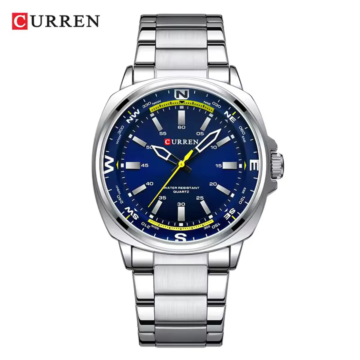 CURREN - Reloj CURREN 8455 de cuarzo a la moda para hombre Relojes impermeables de lujo de Negocios