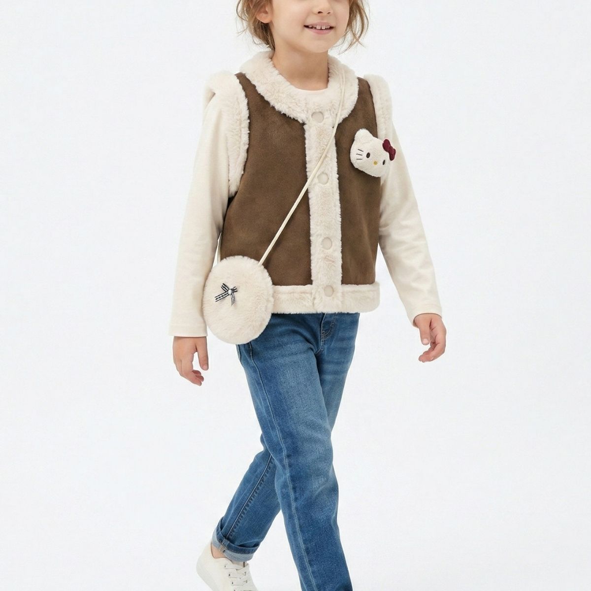 KIBOU - Chaleco Borrego Unisex Sin Mangas Invierno Estilo Europeo