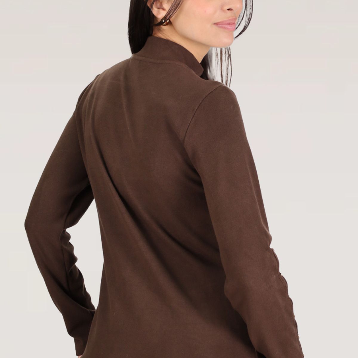 TENTATION - TOP BOTON MANGA CAFÉ TENTATION