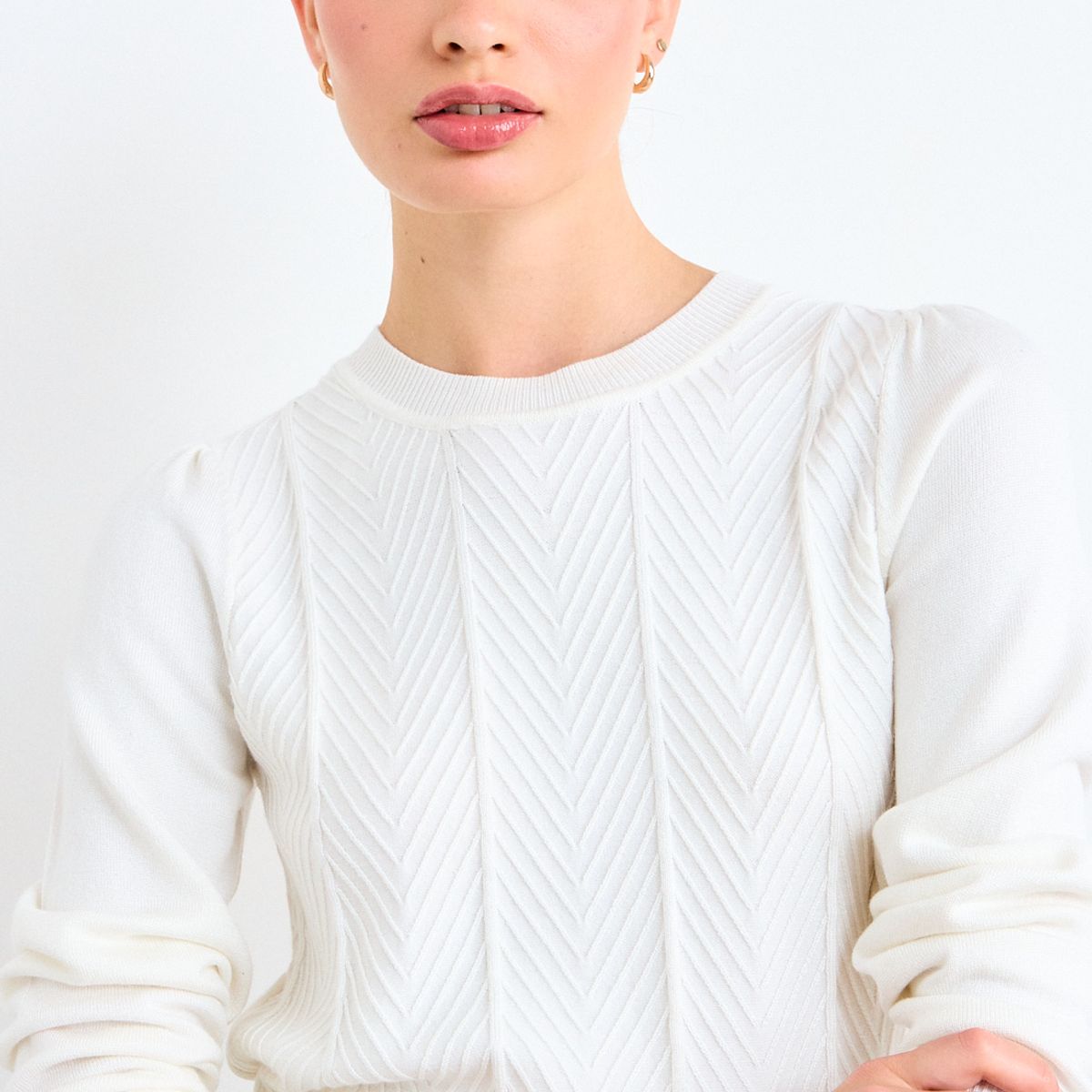 IO - Sweater Liso Mujer Crudo Io
