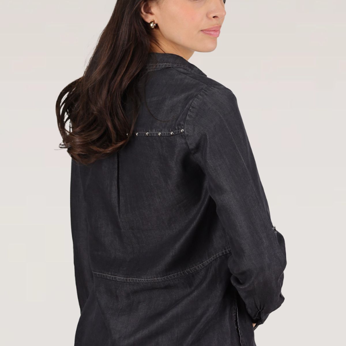 TENTATION - BLUSA TENCEL TACHAS