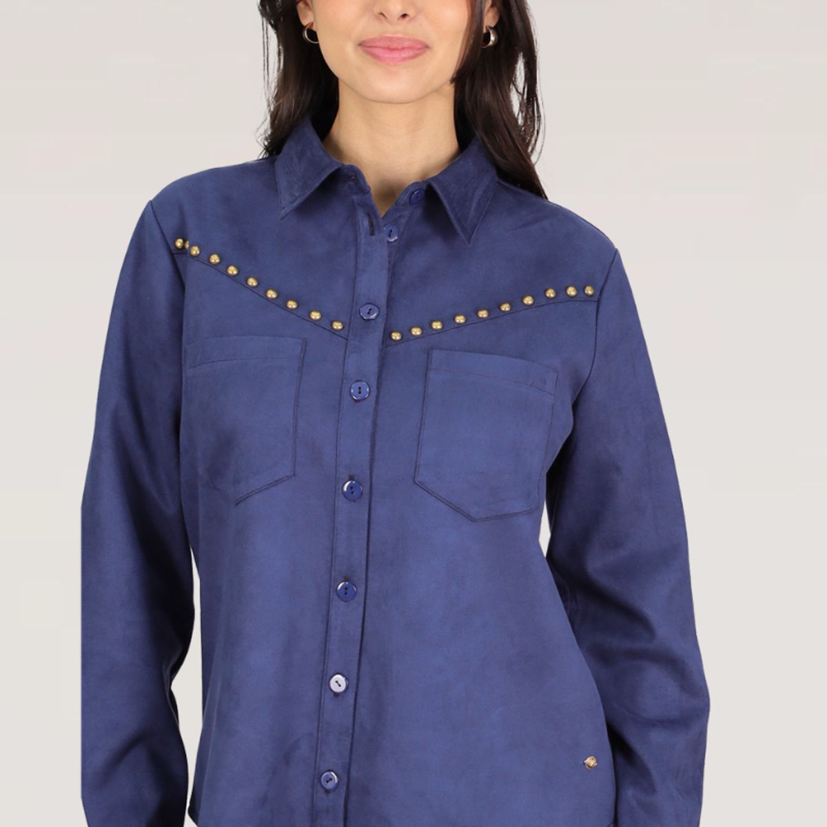 TENTATION - BLUSON SUEDE TACHAS