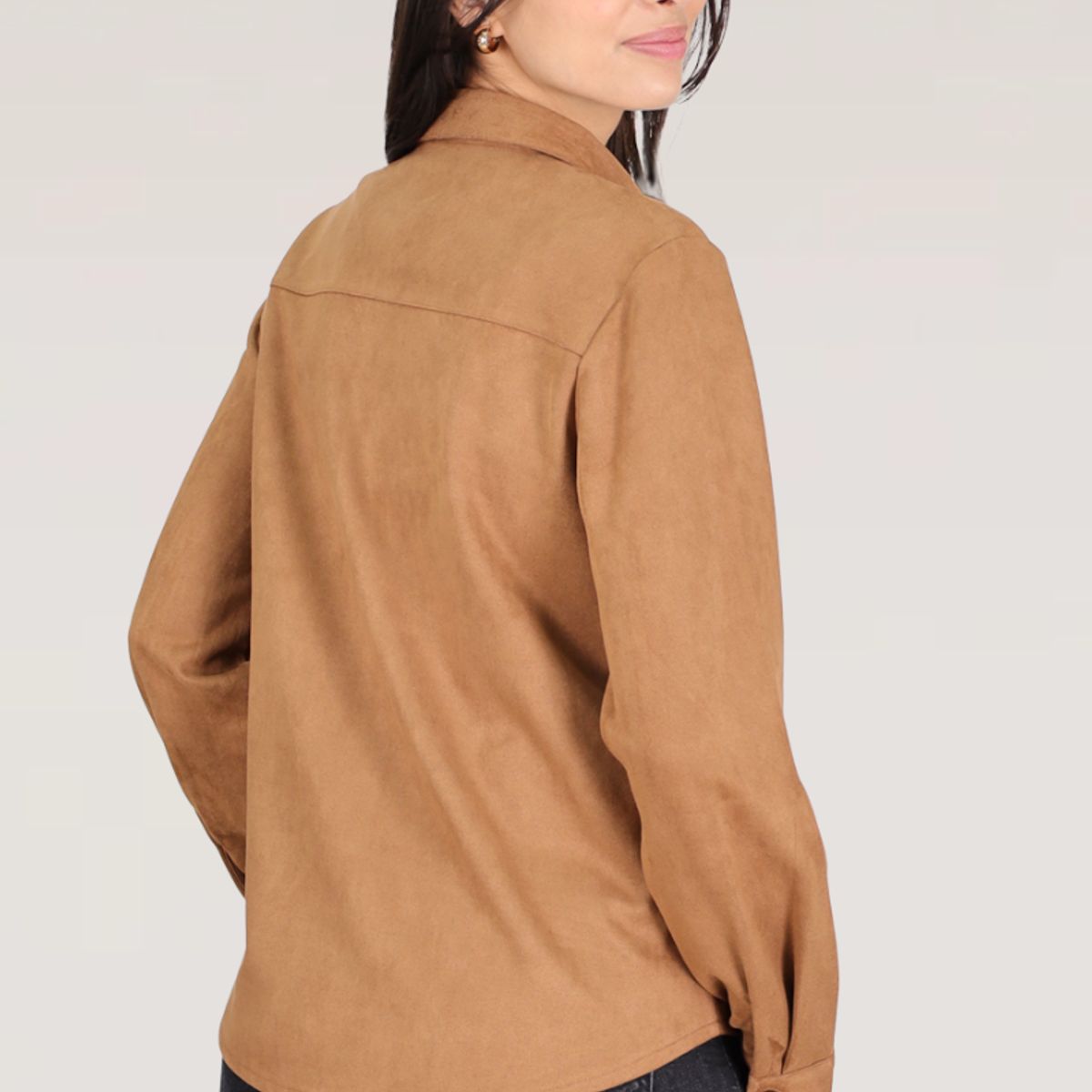 TENTATION - BLUSON SUEDE TACHAS