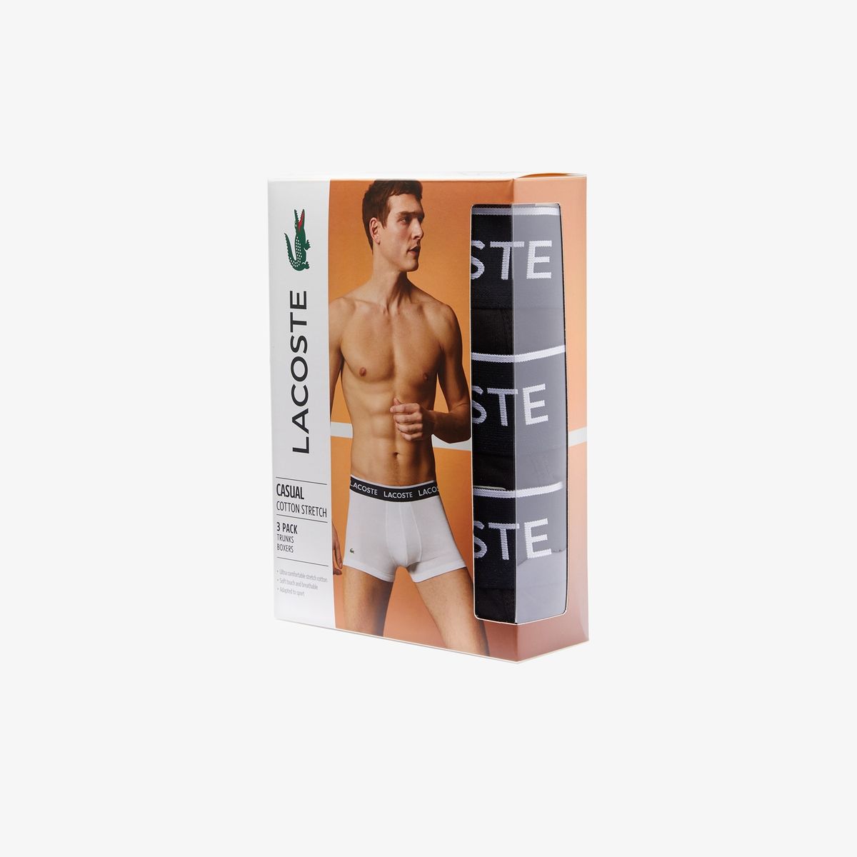 LACOSTE - Lacoste Pack de 3 Boxer Algodón Hombre