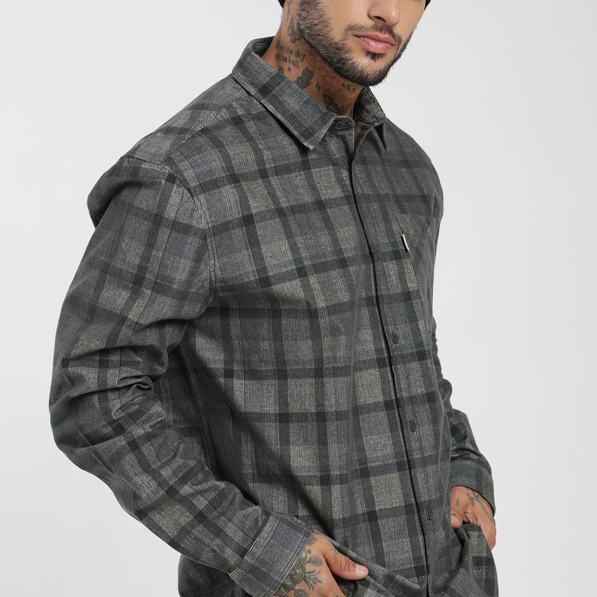 KAYA UNITE - Camisa Manga Larga Cotelé Hombre