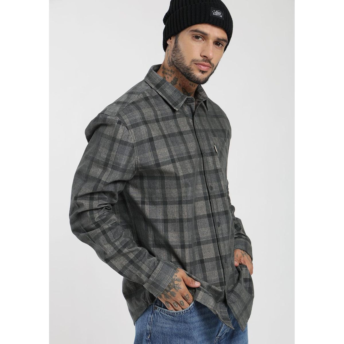 KAYA UNITE - Camisa Manga Larga Cotelé Hombre