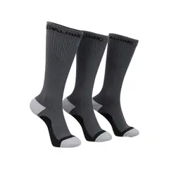 SPALDING - Calcetines de Compresión Tripack Unisex Gris