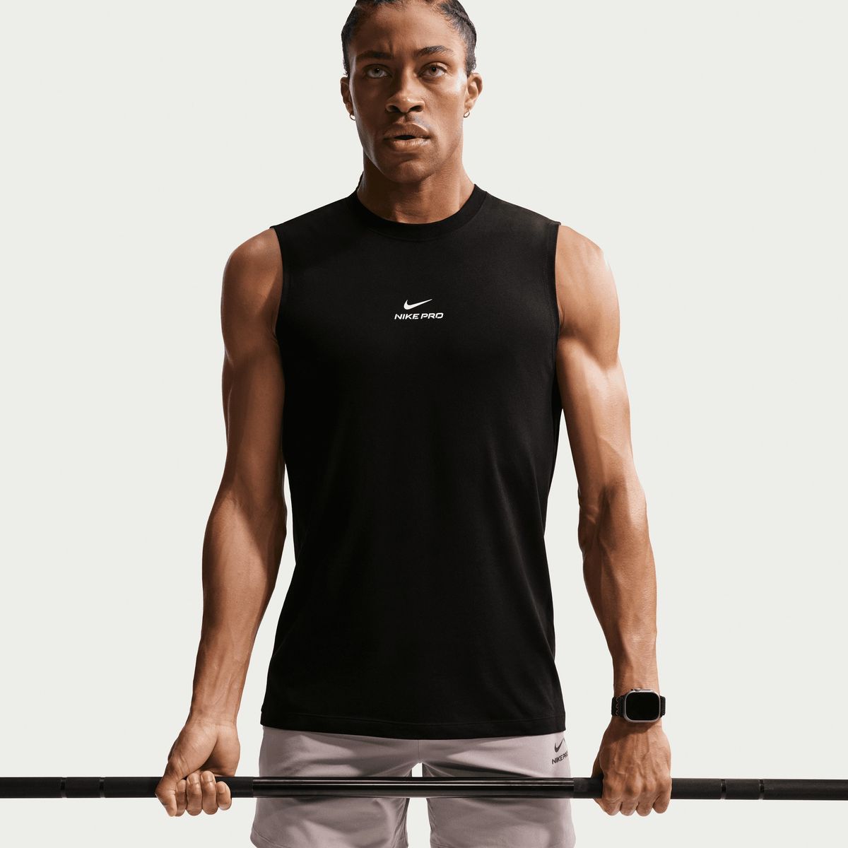 NIKE - Polera Nike Pro Negro Hombre