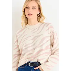 ASH - Sweater Jacquard Mujer Crudo