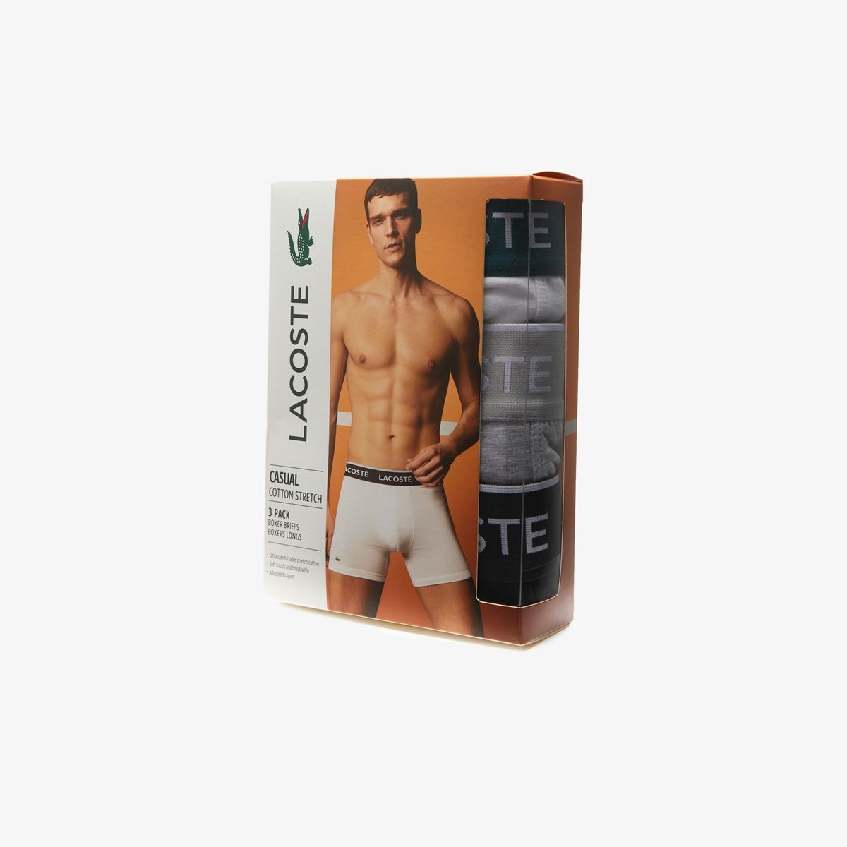 LACOSTE - Lacoste Pack de 3 Boxer Algodón Hombre