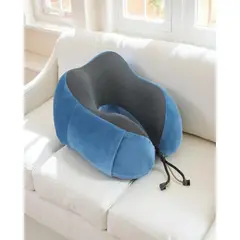 GENERICO - Almohada de Viaje Cervical Ergonómica con Tela Magnética