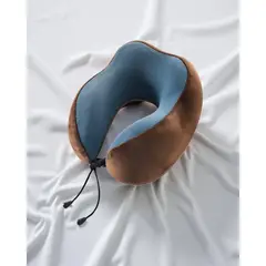 GENERICO - Almohada de Viaje Cervical Ergonómica con Tela Magnética