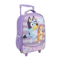 BLUEY - Mochila con ruedas morada