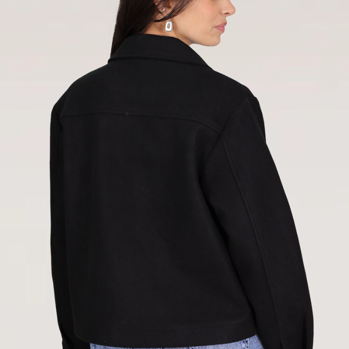 TENTATION - CHAQUETA PAÑO OVERSIZE
