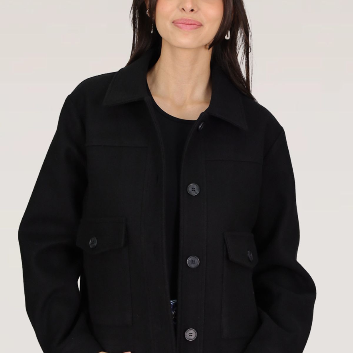 TENTATION - CHAQUETA PAÑO OVERSIZE