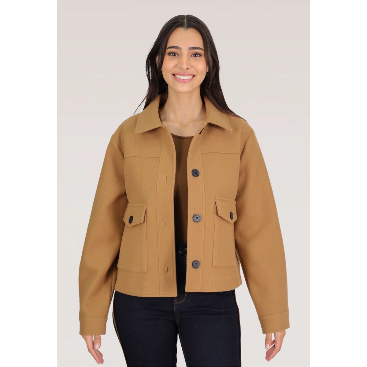 TENTATION - CHAQUETA PAÑO OVERSIZE