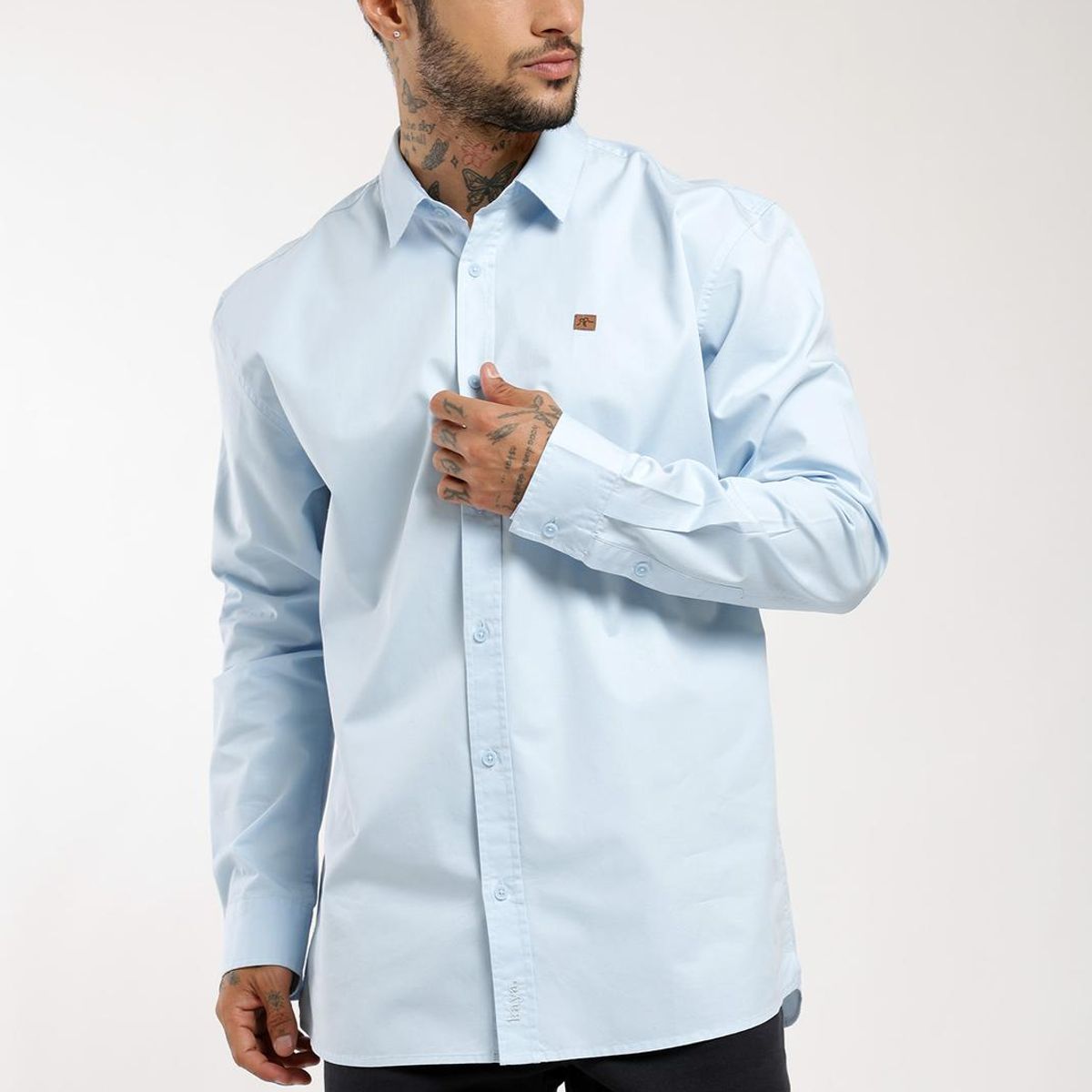 KAYA UNITE - Camisa Manga Larga Algodón Hombre