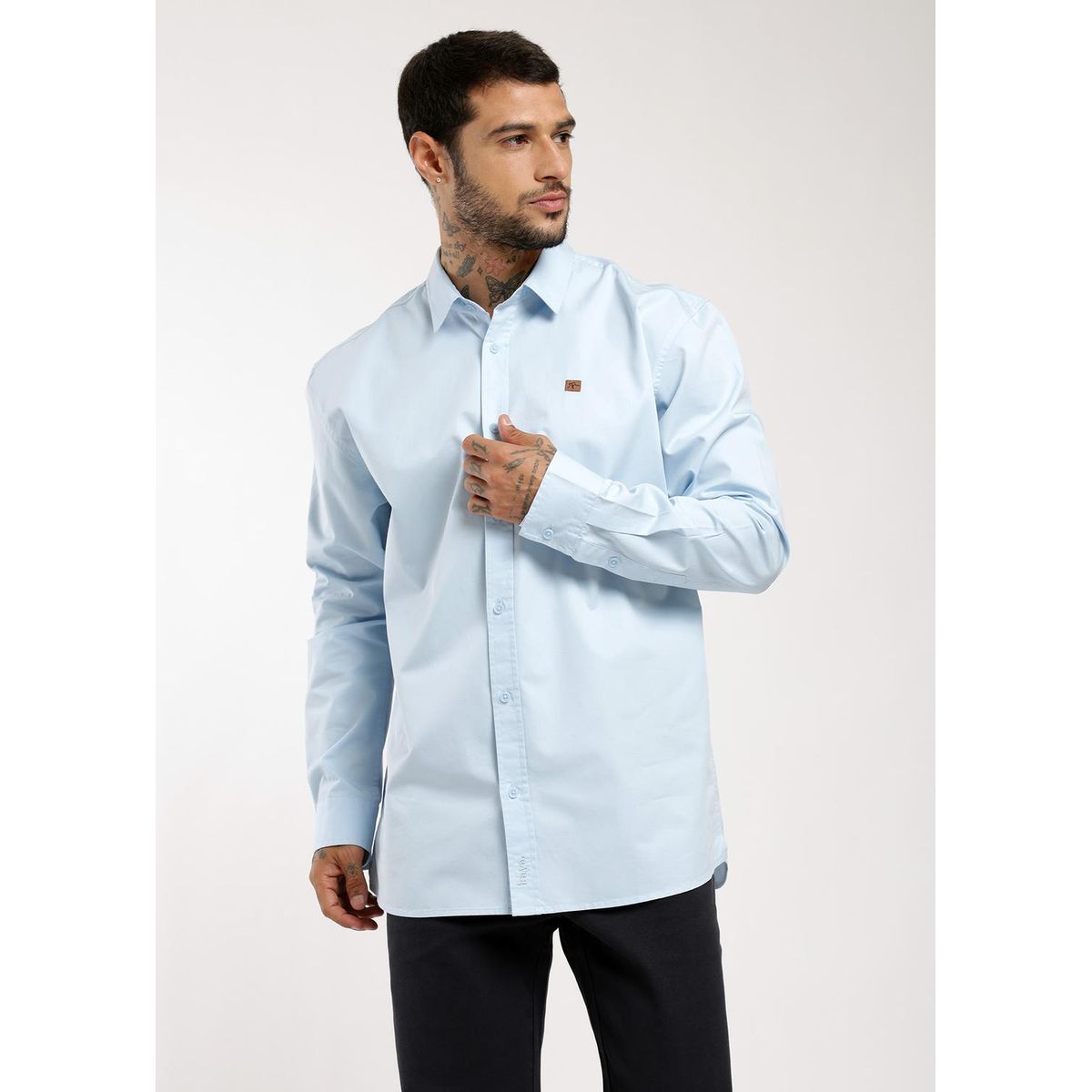 KAYA UNITE - Camisa Manga Larga Algodón Hombre
