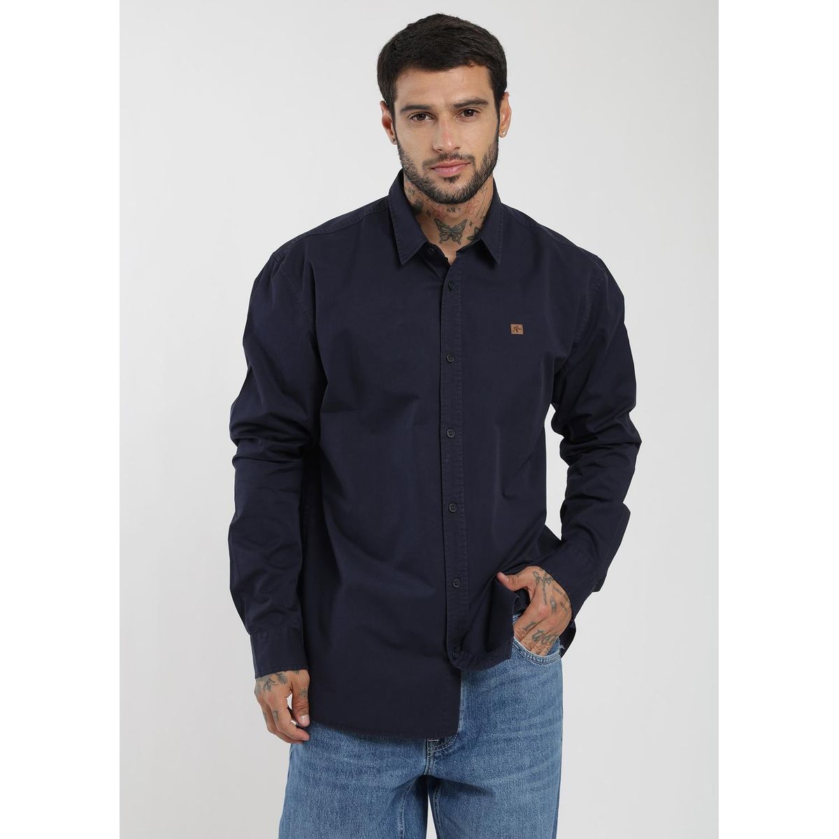 KAYA UNITE - Camisa Manga Larga Algodón Hombre