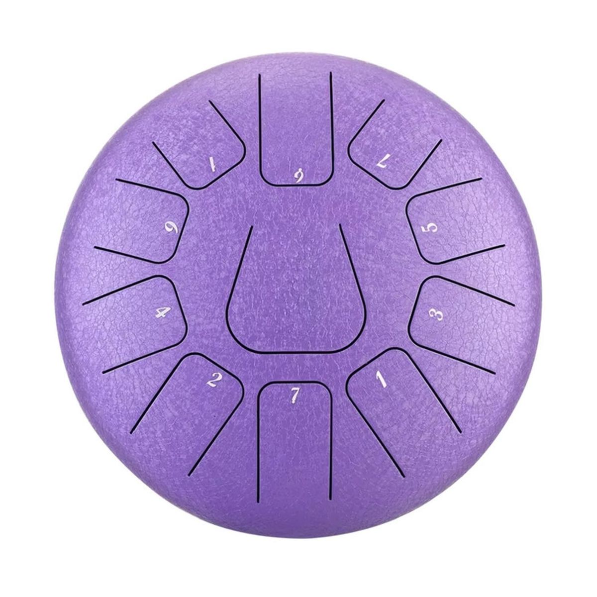 MOBII - Tambor Lengua De Acero Meditación Yoga 6” 11 Tonos Morado