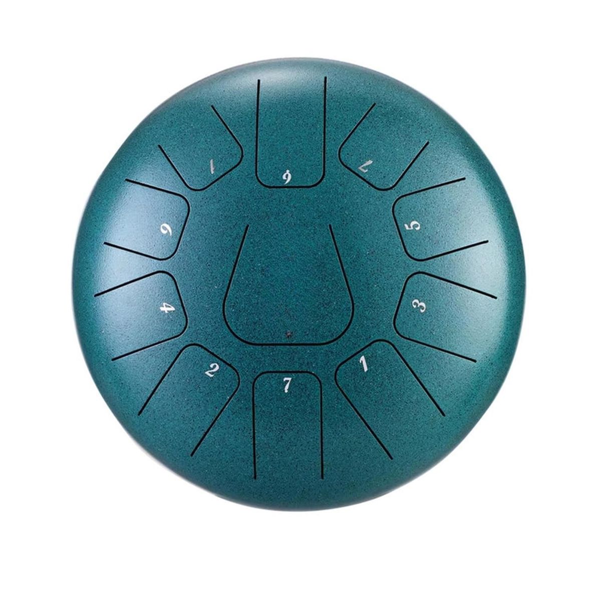 MOBII - Tambor Lengua De Acero Meditación Yoga 6” 11 Tonos Verde