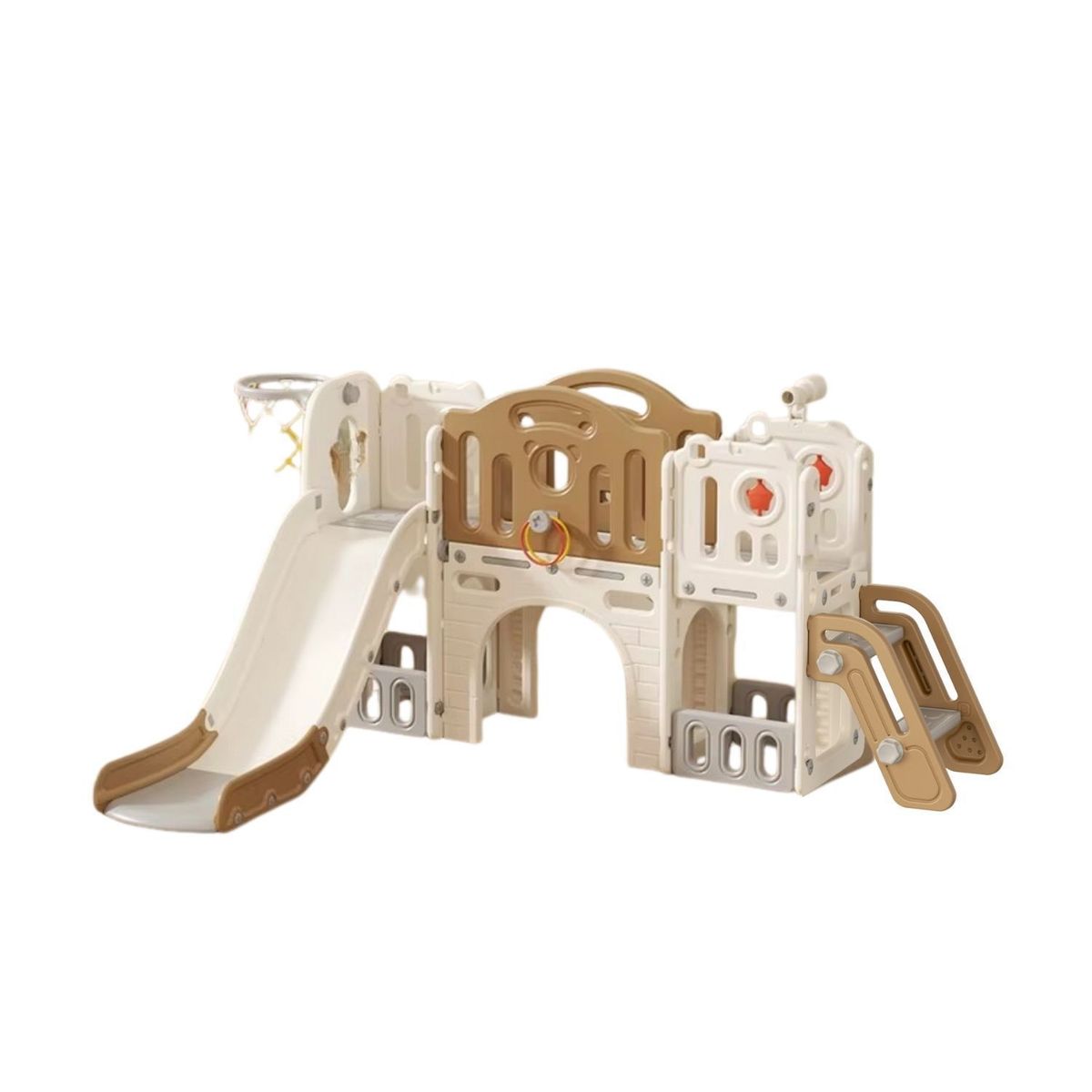 AUCKLAND OUTDOOR - Juego Resbalin Infantil Torre Escalera y Aro Coffee Elf