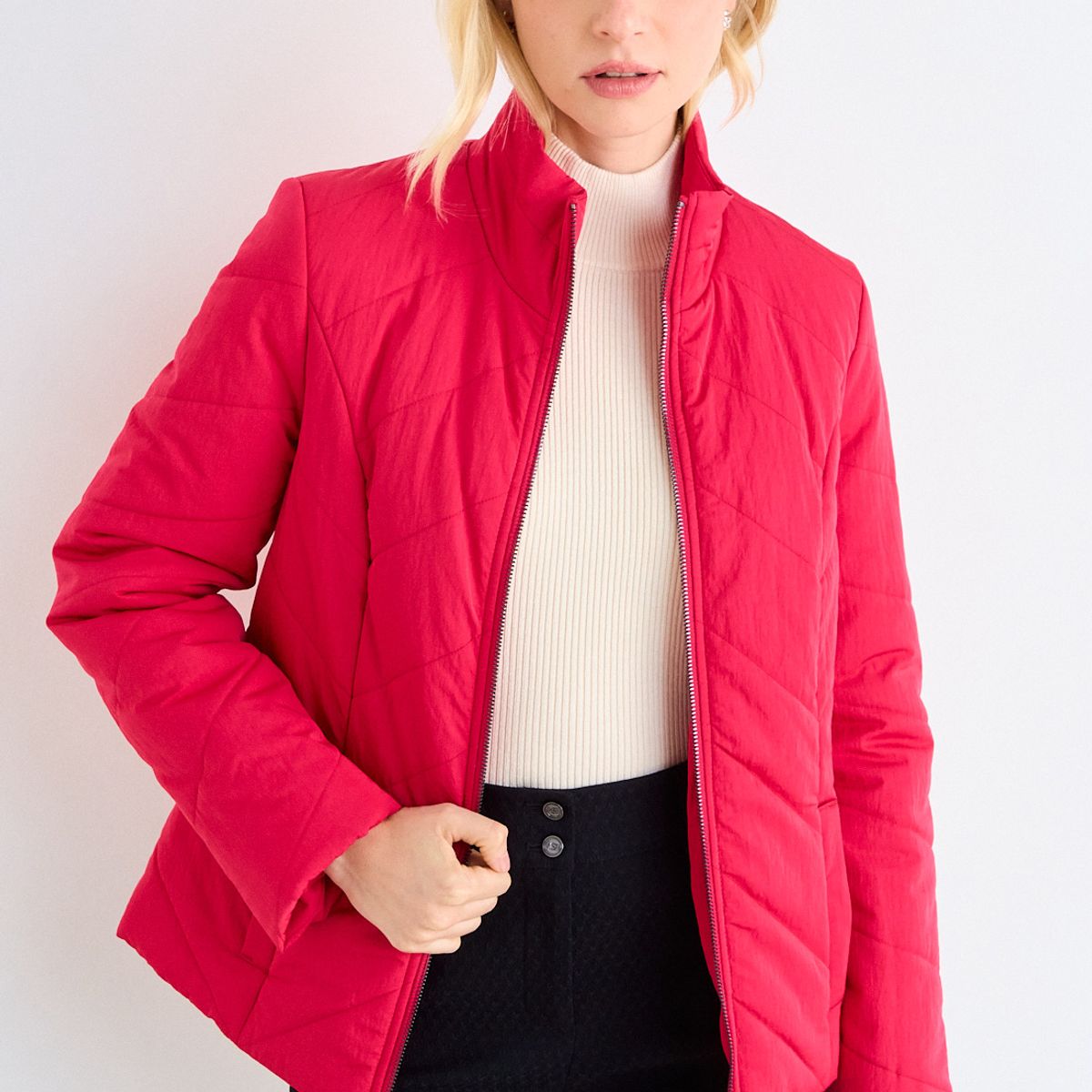 ASH - Parka Lisa Acolchada Mujer Rojo Ash