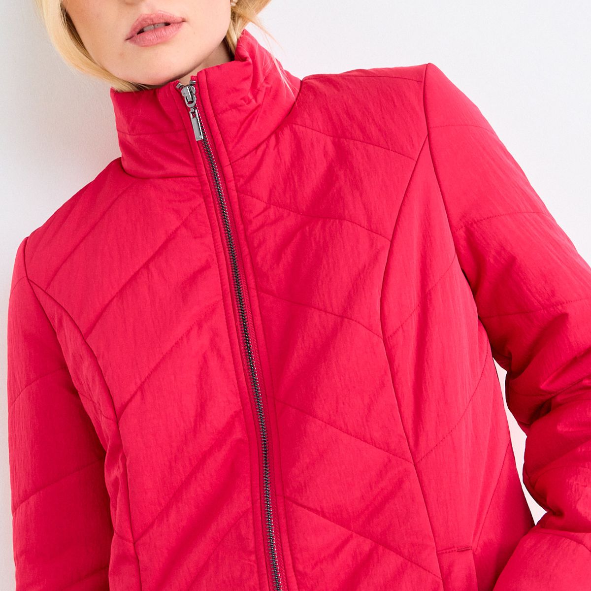 ASH - Parka Lisa Acolchada Mujer Rojo Ash
