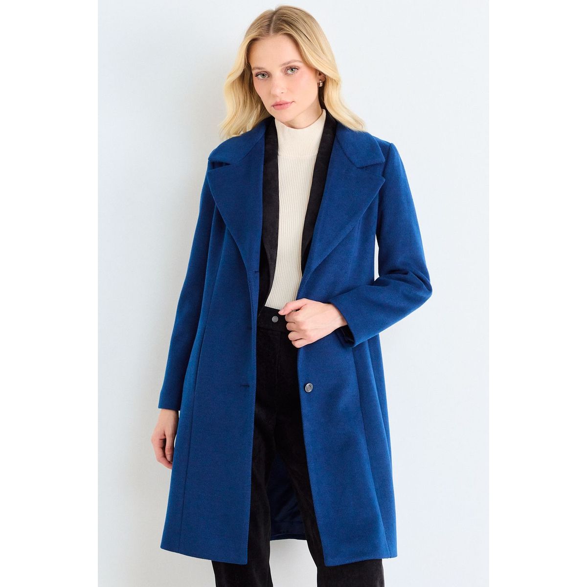 ASH - Chaquetón Liso Mujer Azul Ash