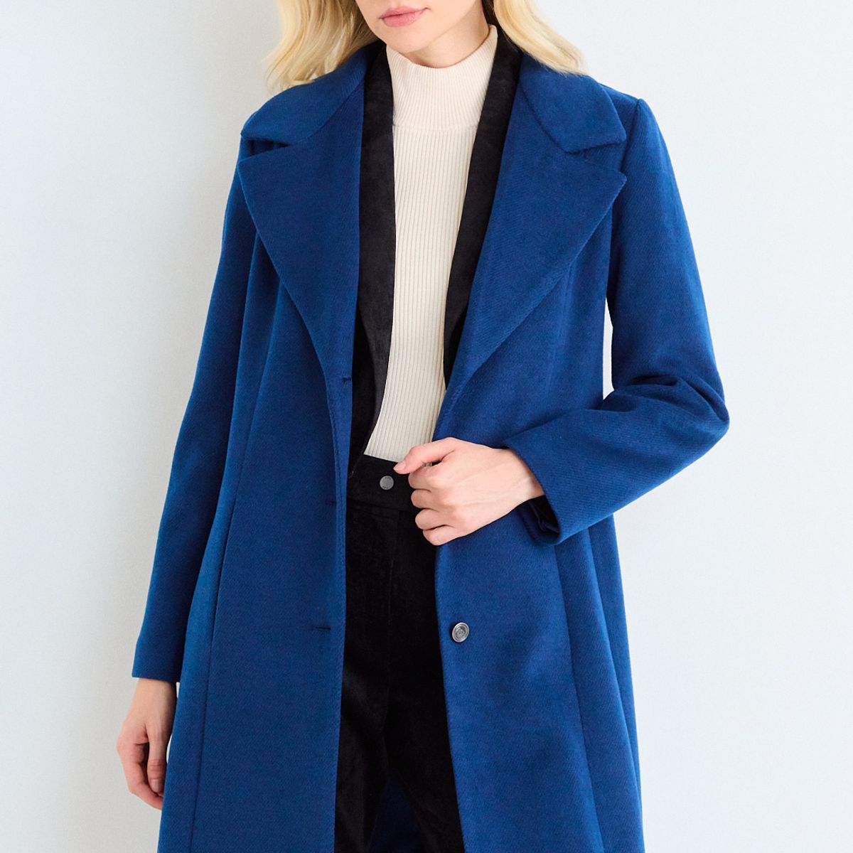 ASH - Chaquetón Liso Mujer Azul Ash