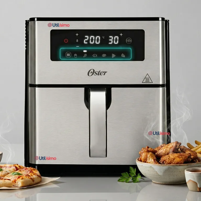 Freidora de aire digital Oster® con capacidad de 9L CKSTAF90D 1550W