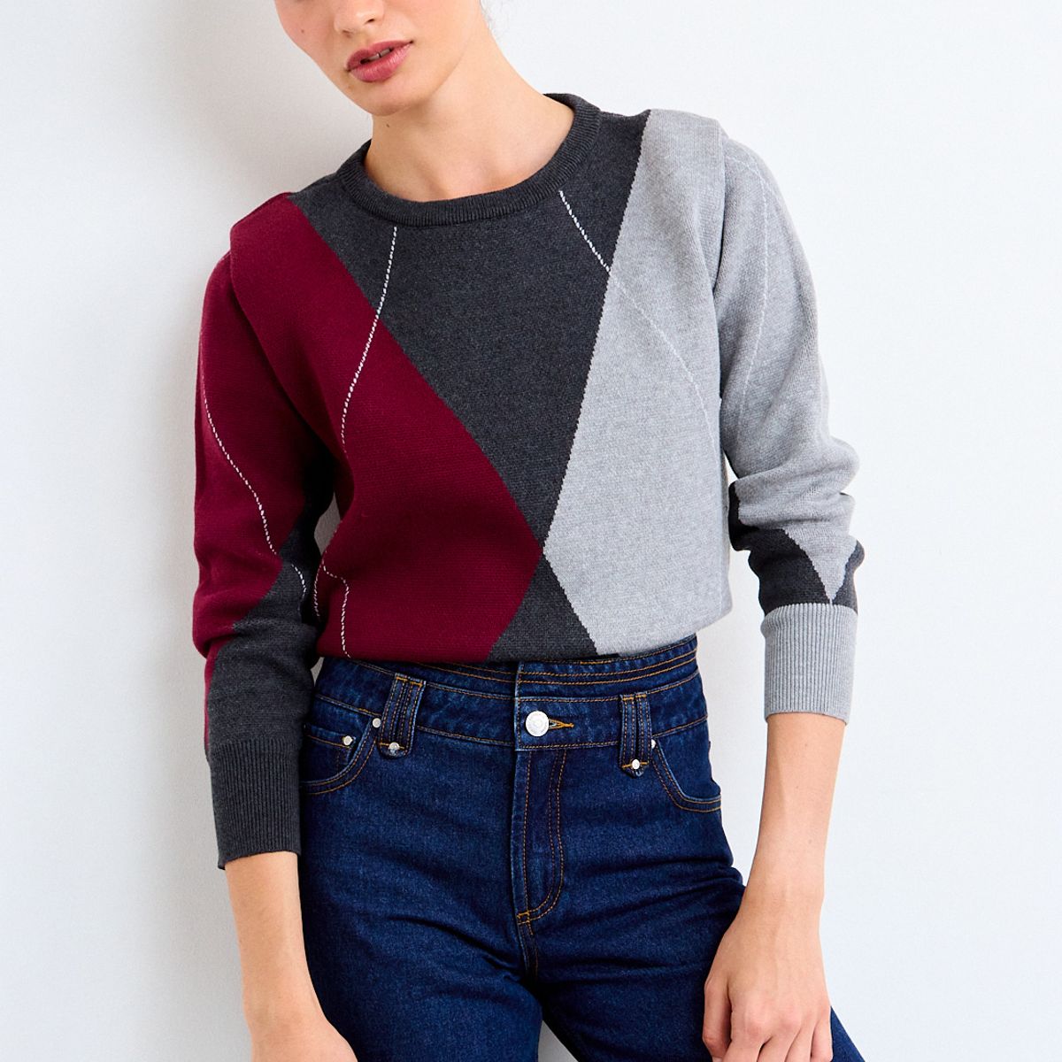 IO - Sweater Fantasia Mujer Gris Io