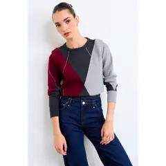 IO - Sweater Fantasia Mujer Gris