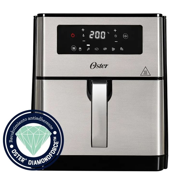 Freidora de aire digital Oster® con capacidad de 9L CKSTAF90D 1550W