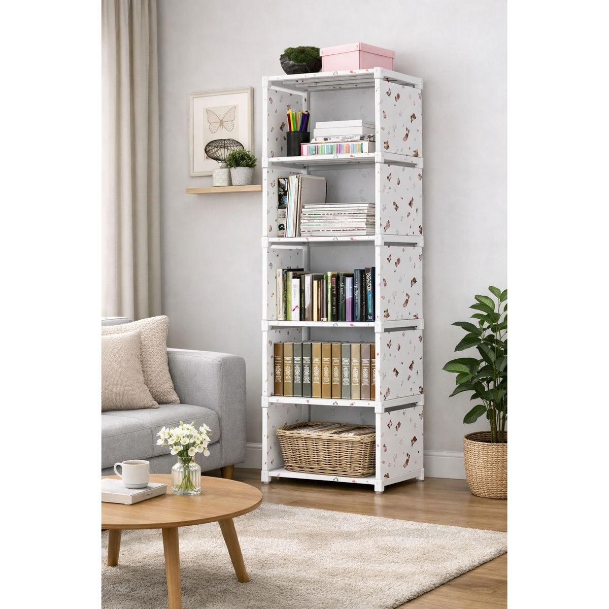 GENERICO - Estante Librero Modular Escalonado Multiuso para Libros Oficina y Hogar