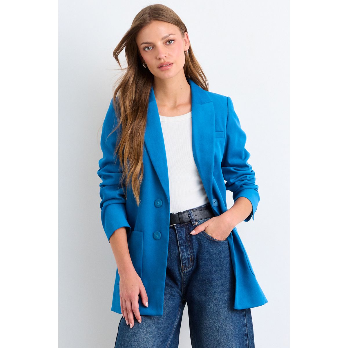 IO - Blazer Liso Mujer Verde Io