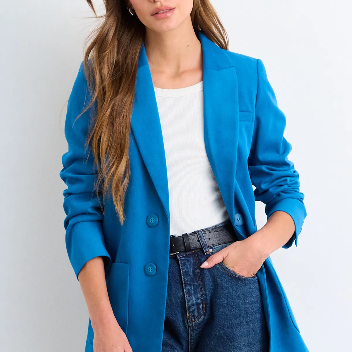 IO - Blazer Liso Mujer Verde Io