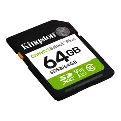 KINGSTON - SDS3/64GB 64GB SDXC CANVAS Select Plus Gen3 100MB/s