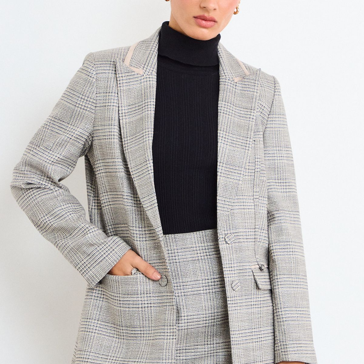 IO - Blazer Fantasia Mujer Gris Io