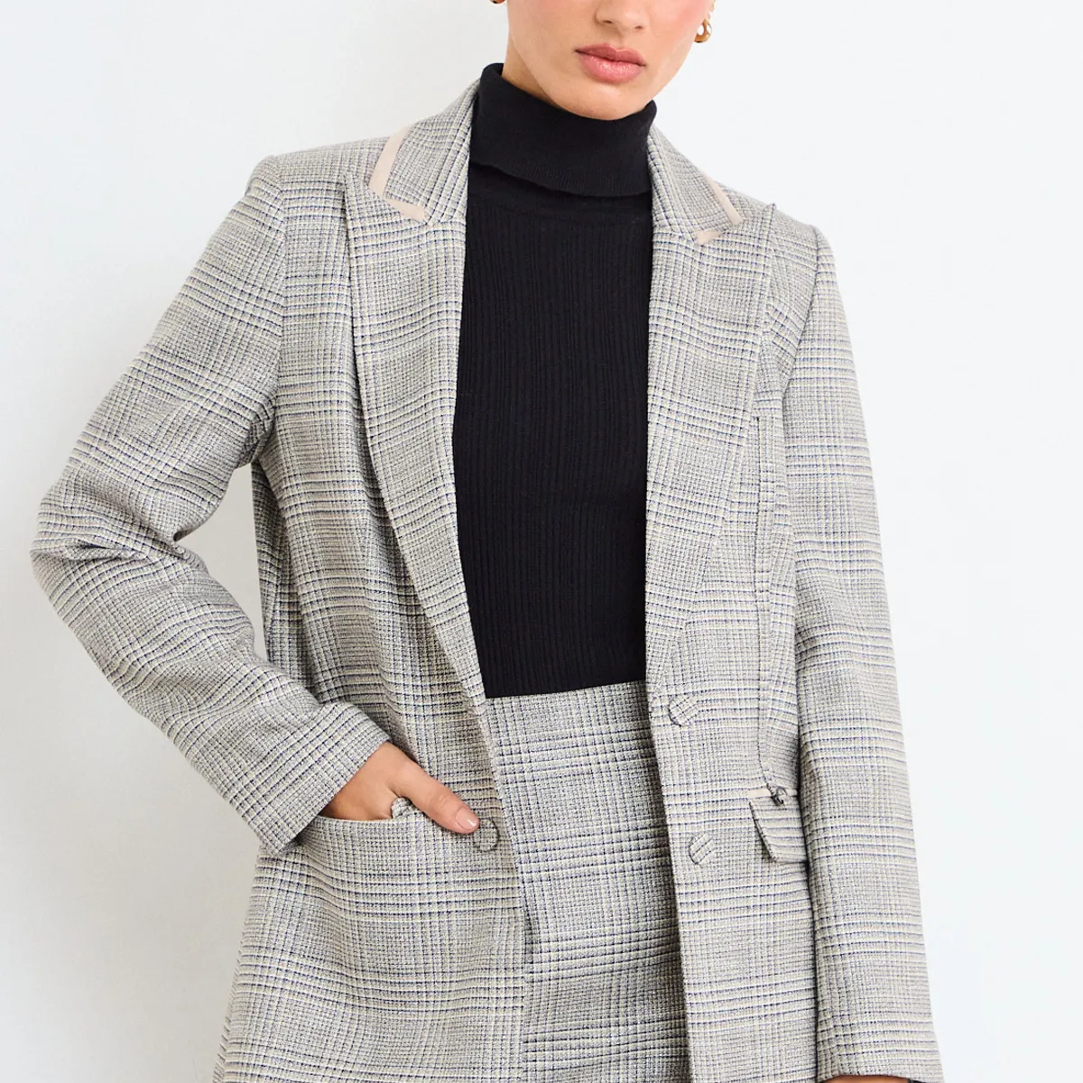 IO - Blazer Fantasia Mujer Gris Io