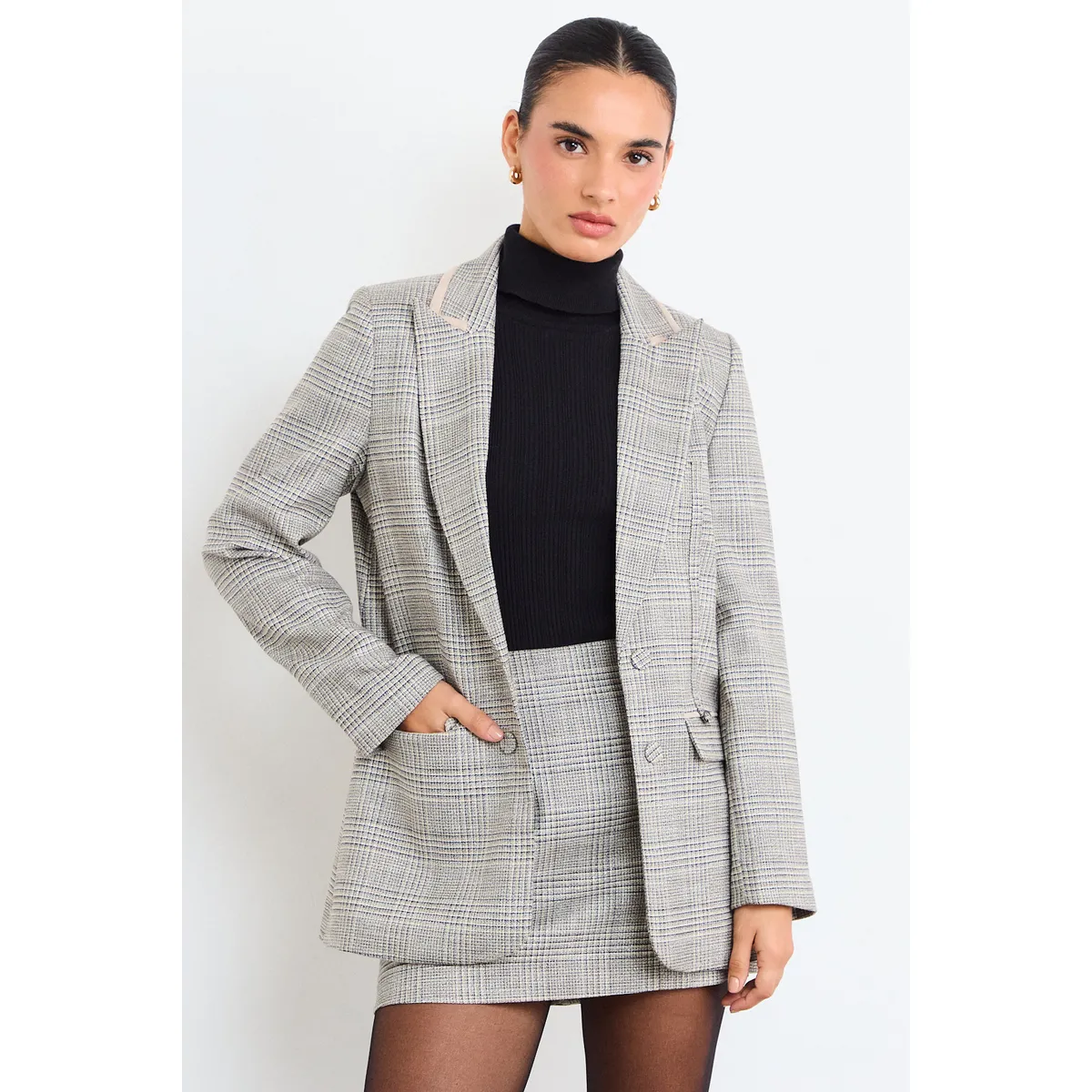 IO - Blazer Fantasia Mujer Gris Io