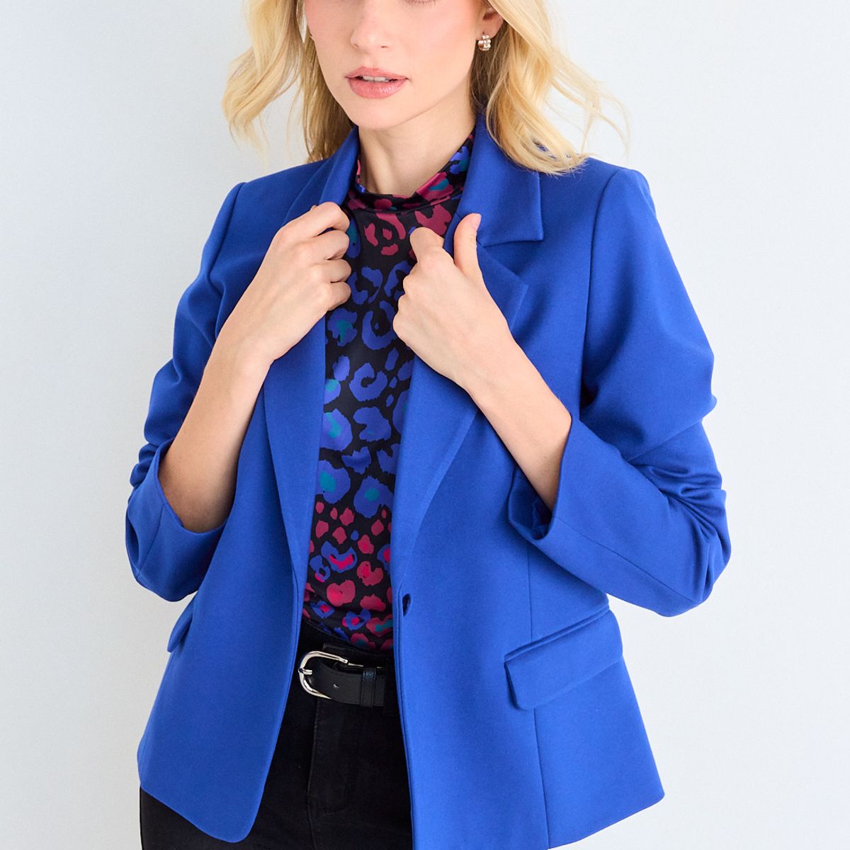 ASH - Blazer Liso Mujer Azul Ash