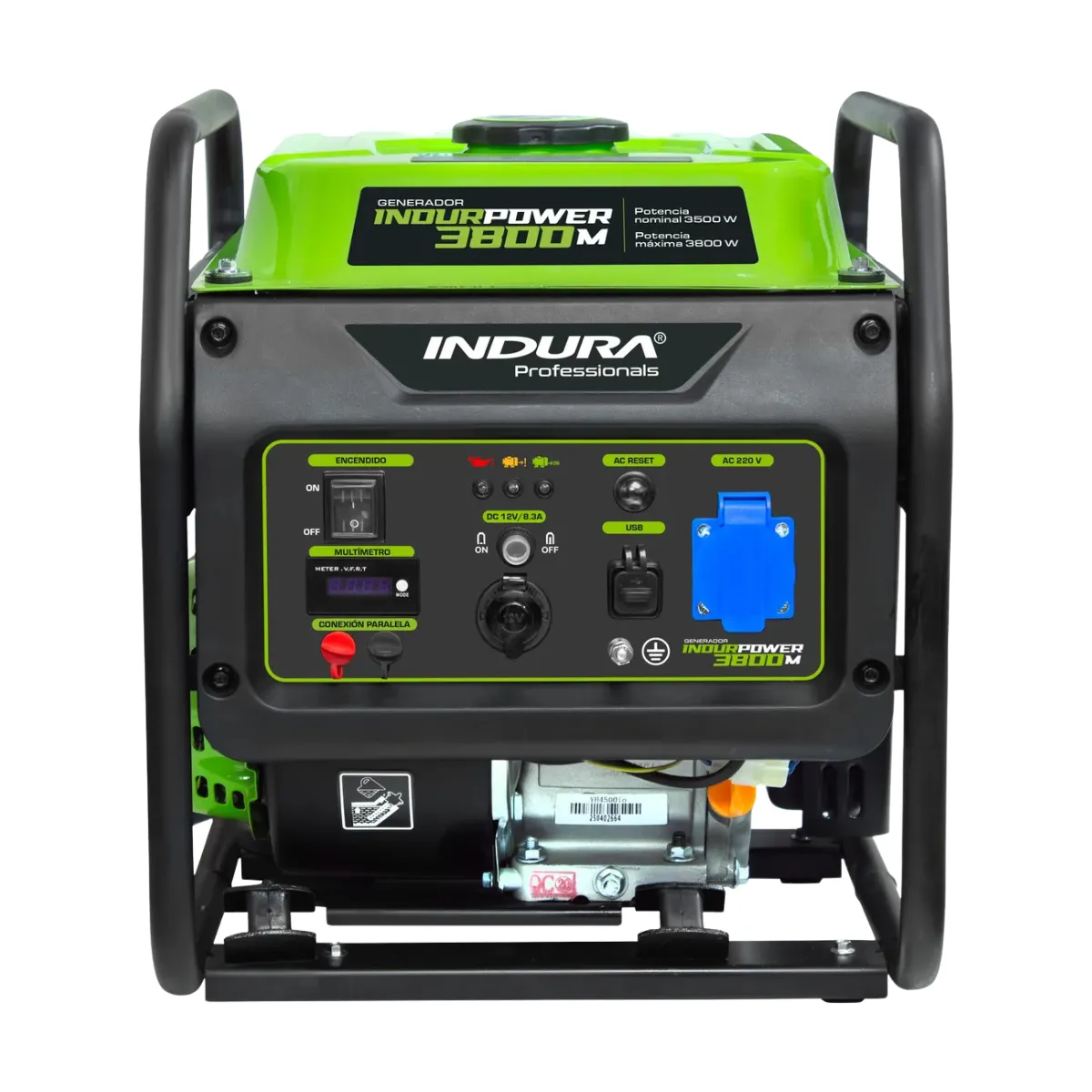 INDURA - Generador Eléctrico Indura Gasolina 220V 3800m 3.8 Kw
