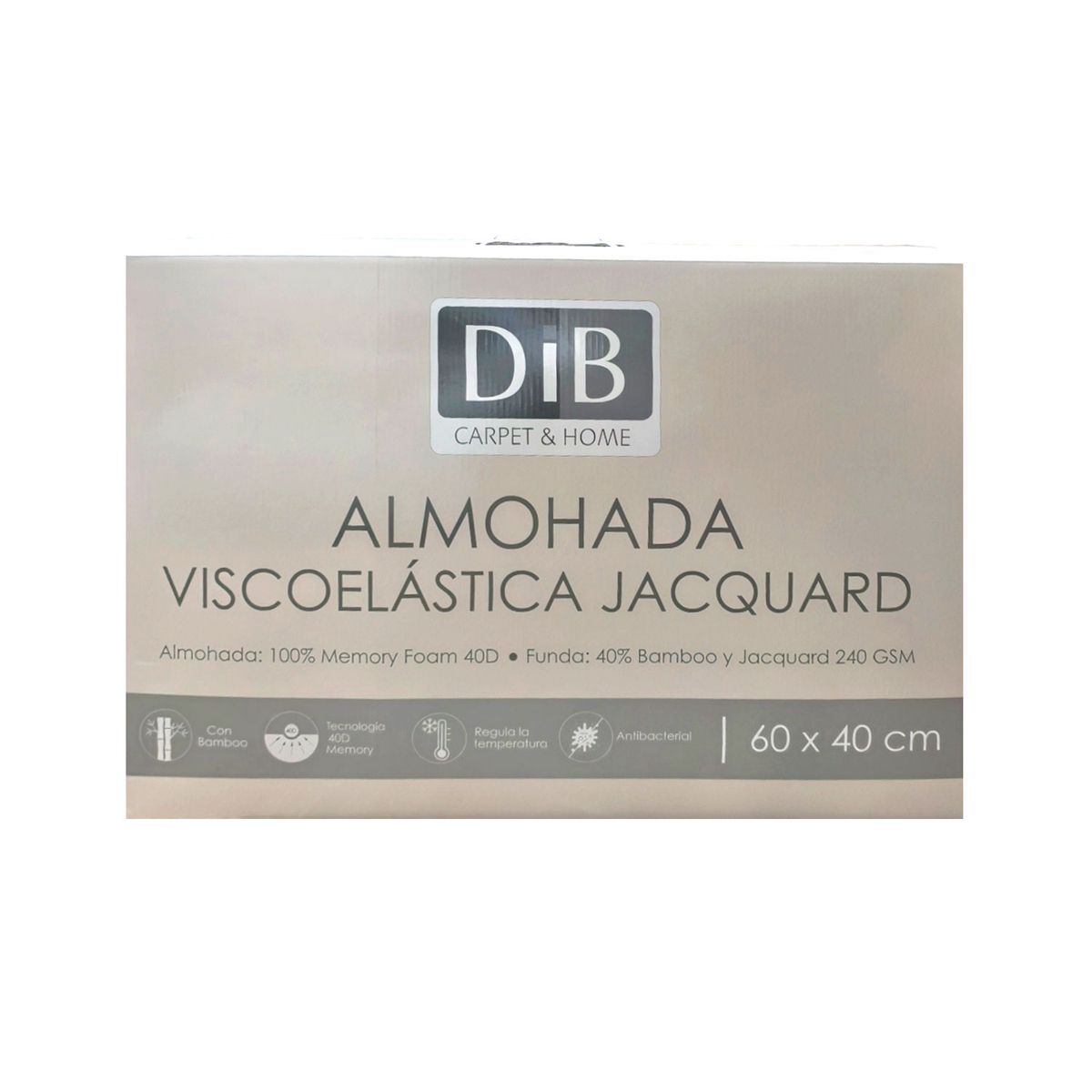 DIB - Almohada Viscoelastica Jacquard 40X60 cm