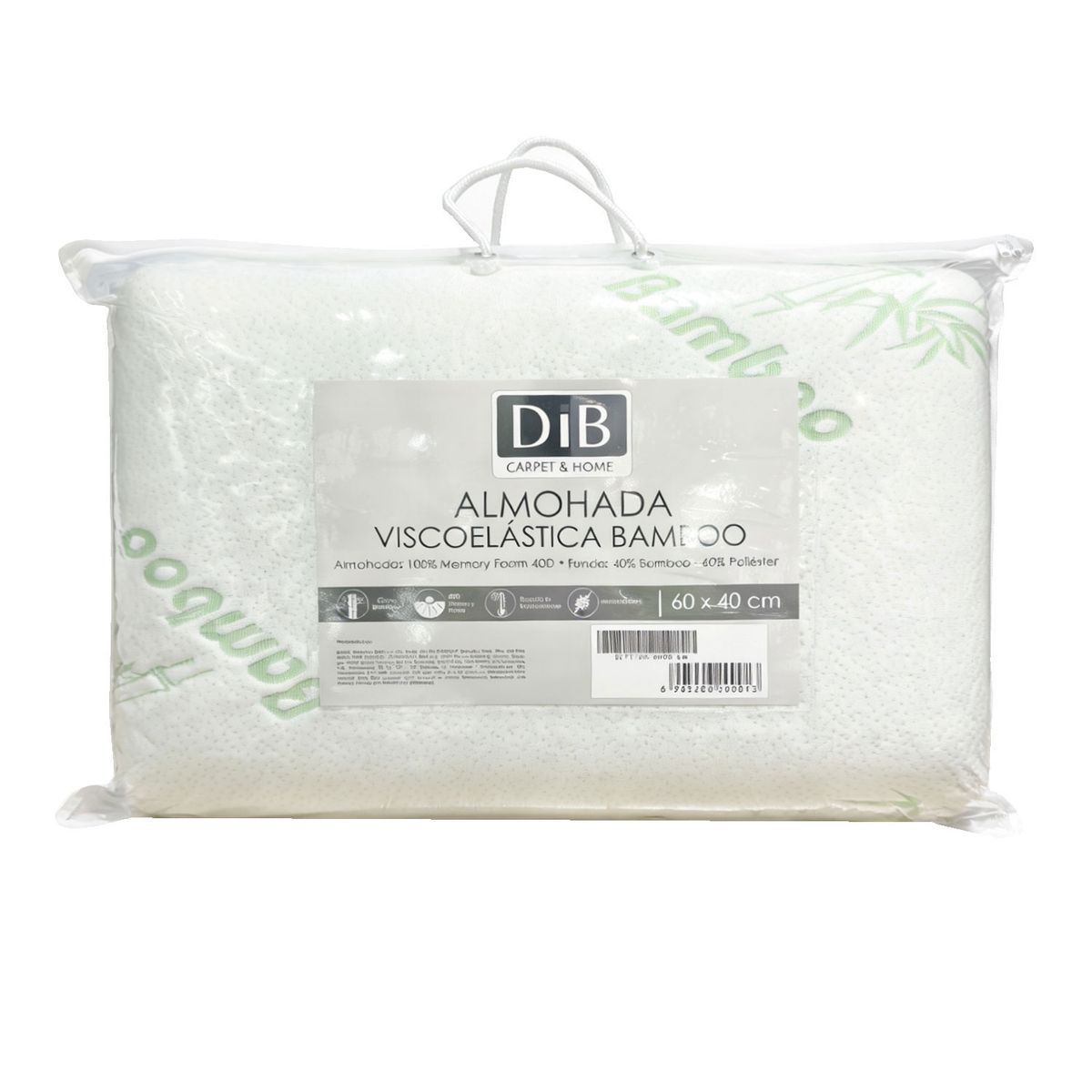 DIB - Almohada Viscoelastica Bamboo 40X60 cm