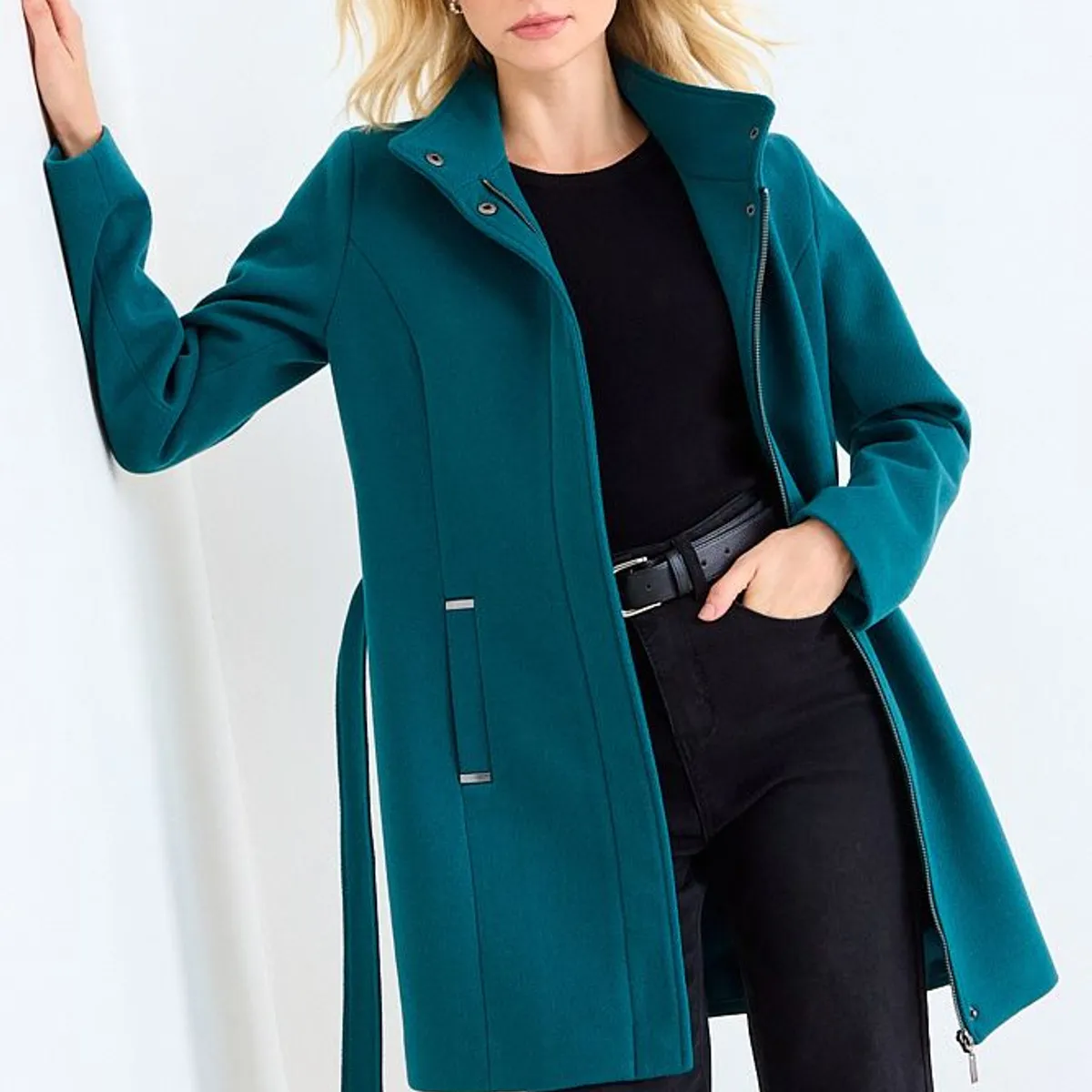 ASH - Chaquetón Liso Mujer Verde Oliva Ash