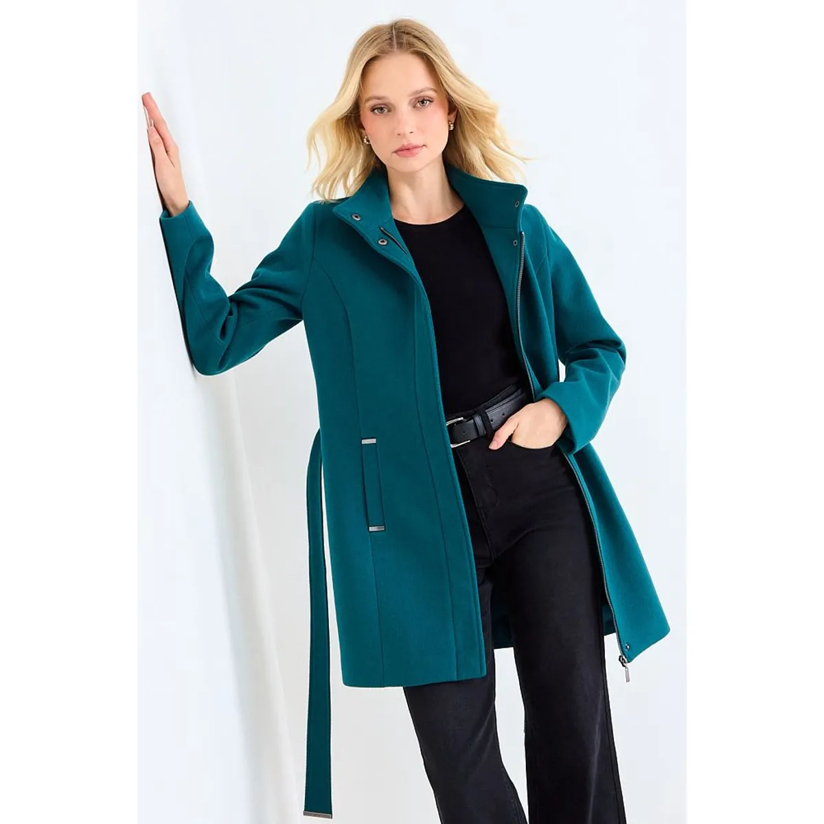 ASH - Chaquetón Liso Mujer Verde Oliva Ash
